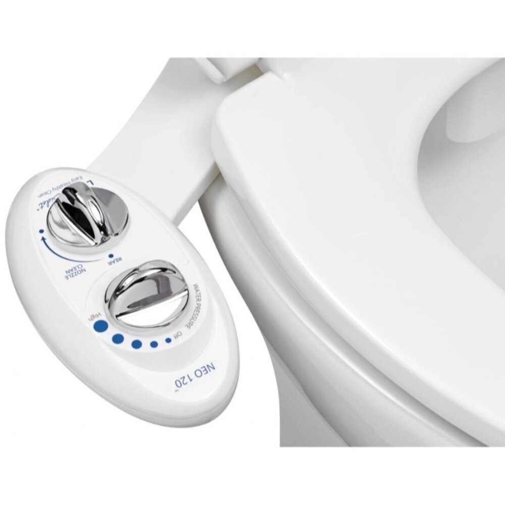 LUXE Bidet NEO 120 - Self-Cleaning Nozzle, Fresh Water Non-Electric Bidet Attach